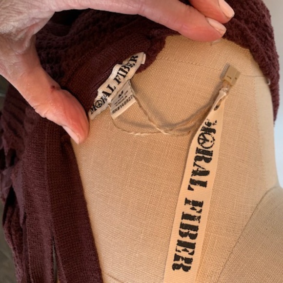 Moral Fiber NWT Women's  Lace Up Back Sweater - Picture 12 of 15